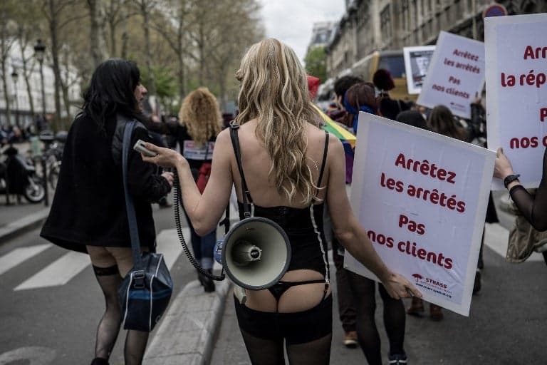 French prostitutes demand their clients be free to pay for sex 