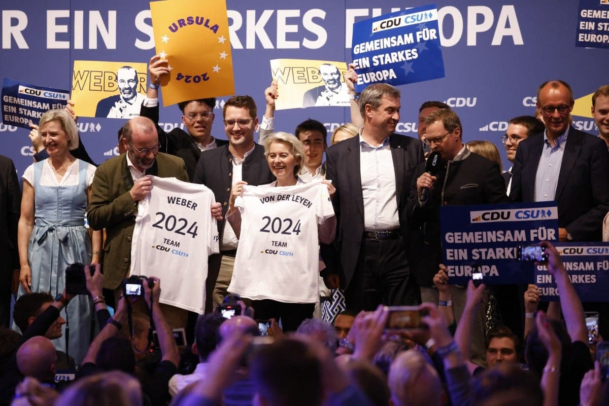 Conservatives lead as Scholz's coalition suffers defeat at EU polls in Germany