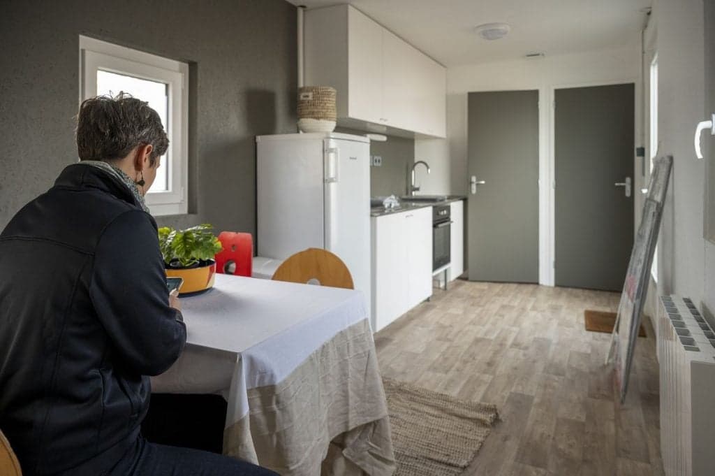 Refrigerated trailers get new life in France as emergency accommodation
