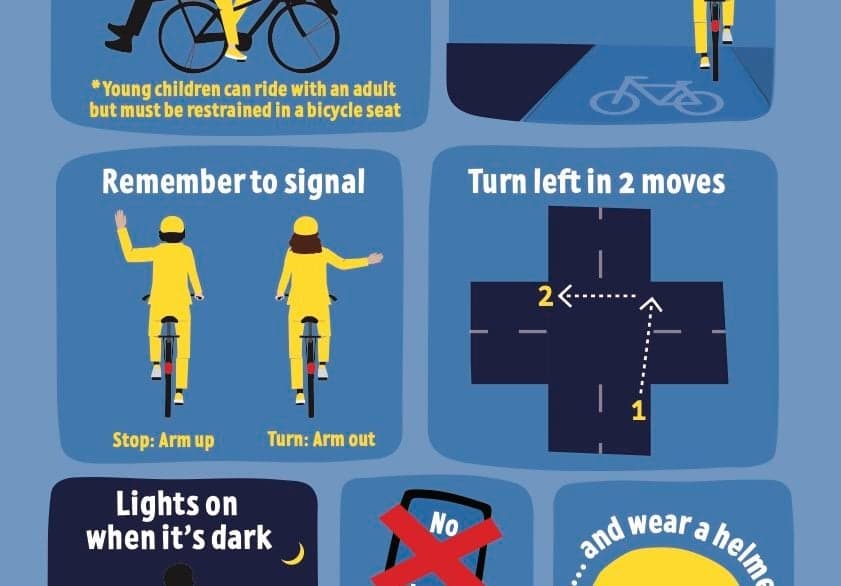 Danish police hand out bicycle tips to Copenhagen tourists