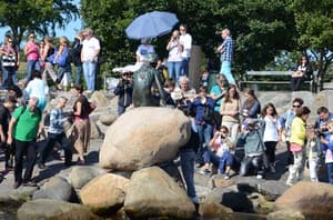 Denmark's Little Mermaid vandalised with Russian flag