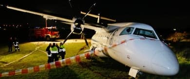 Passengers uninjured after plane crash in Germany