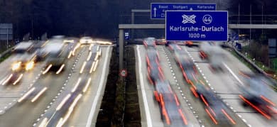 Driver naps while drunk passenger steers on Autobahn