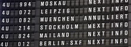 Pilot strike grounds dozens of German flights