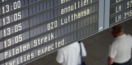 Pilots go on strike at Lufthansa units