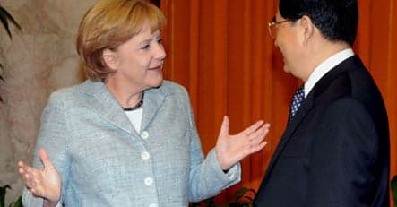 China's Hu labels ties with Germany 'good'