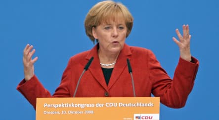 Merkel demands international rules for financial markets
