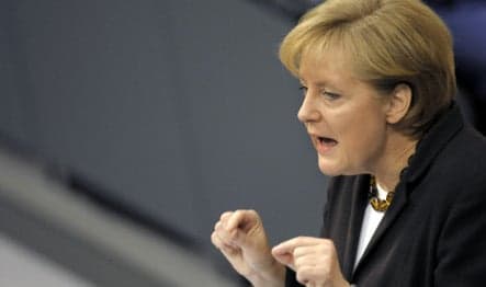 Merkel pressures banks to tap rescue packages