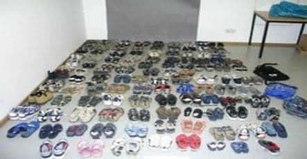 Mini-shoe fetishist busted for stealing 112 pairs of kid's shoes