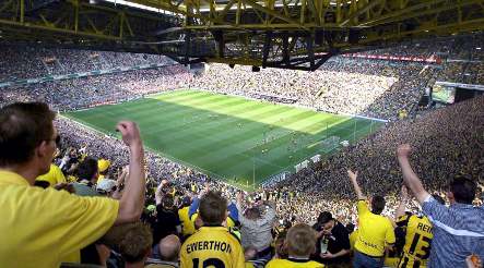 Football fan dies in Dortmund stadium