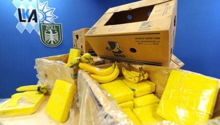 Supermarket worker finds loads of cocaine in banana crates