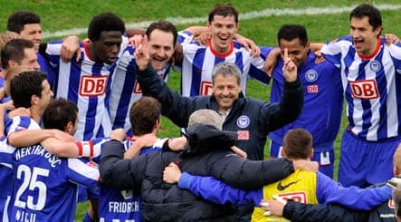 Hertha tops league amid history of bankruptcy, bombs and bribery