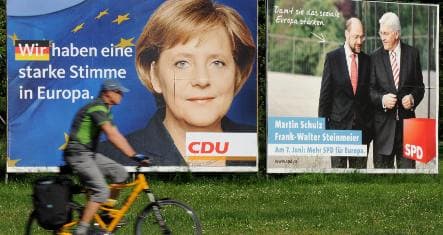 EU poll tests German domestic policy