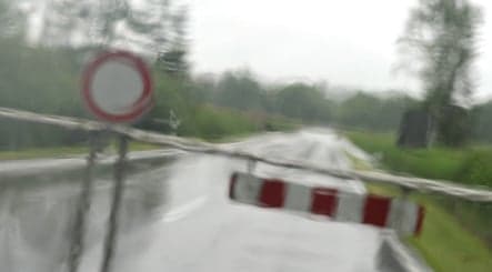Flooding from heavy rain closes roads in Bavaria