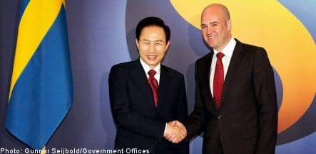Sweden seeks EU-South Korea trade deal by 2010