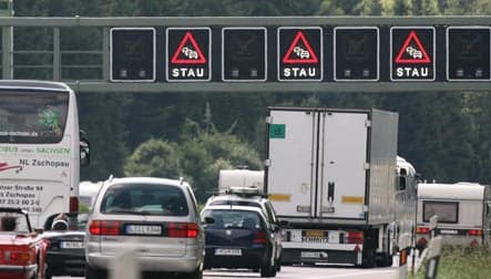 Autobahn plagued by chronic traffic jams