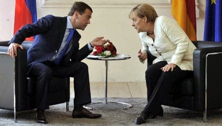Merkel and Medvedev talk trade and rights