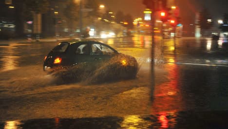 Heavy rainstorms flood streets overnight