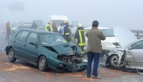 Fifty-car pileup injures 16 in Bavaria