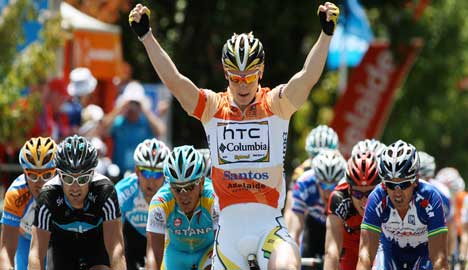 German cyclist wins second Tour Down Under