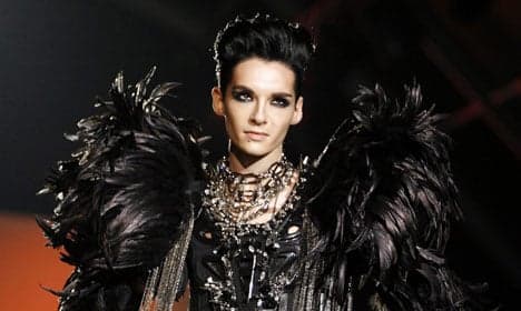 Italian media dubs Bill Kaulitz a 'black angel' after catwalk debut