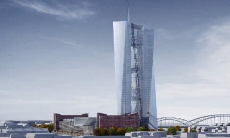ECB lays cornerstone for new Frankfurt headquarters