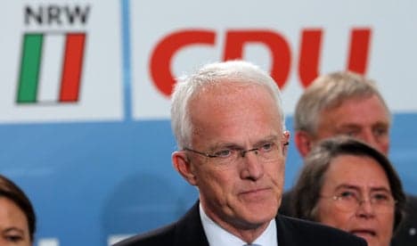 CDU suffers defeat in North Rhine-Westphalia