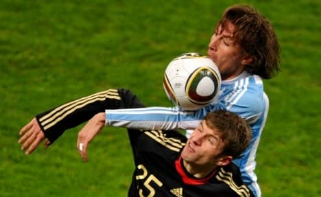 Argentina's 'German' defender Heinze ready for Fatherland battle