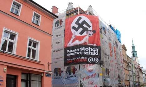 Swastika art triggers outcry in Poland