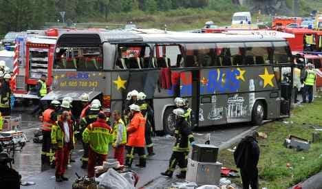 12 killed, more injured in motorway bus crash