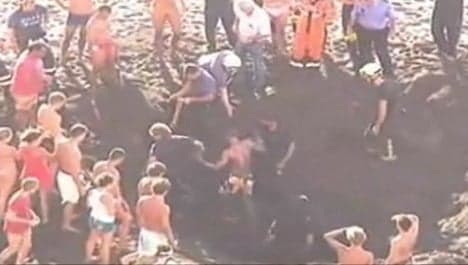 German tourist rescued from self-dug hole on Spanish beach