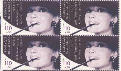 Banned Audrey Hepburn stamps sold for €430,000