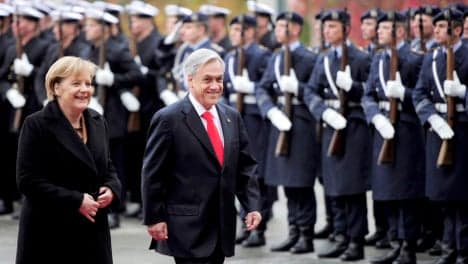 Chilean leader apologises for 'Deutschland über alles' remark