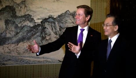 Westerwelle urges Europe to look to China