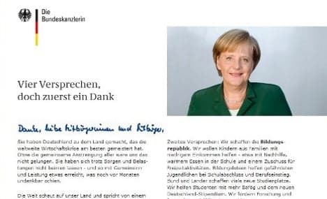 Taxpayer group slams Merkel’s pricey ads thanking Germans