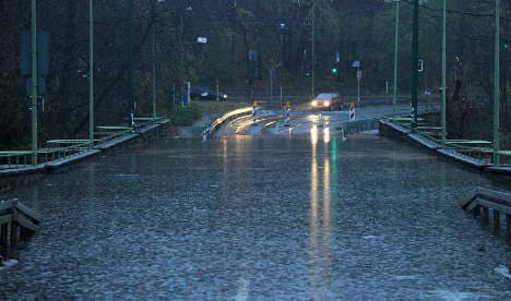 Floods close motorways as leaves and rain cause chaos