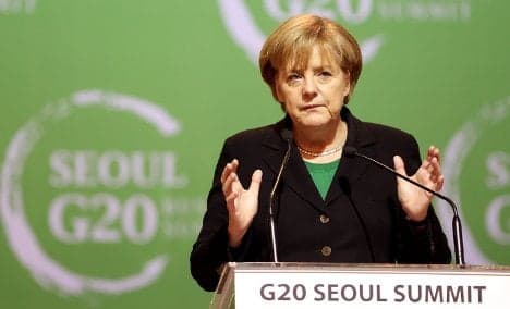 Merkel attacks 'political' limits on trade surpluses