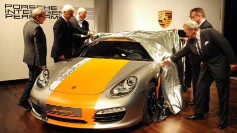 Porsche unveils electric roadster