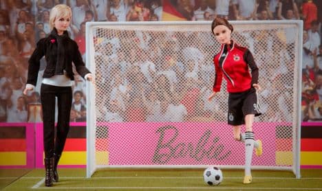 German women's football team star and coach get Barbie dolls