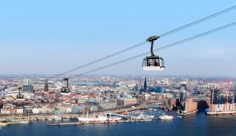 Hamburg mulling harbour gondola line