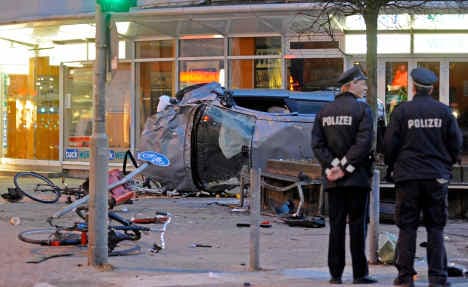 Car plows into Hamburg pedestrians, killing four