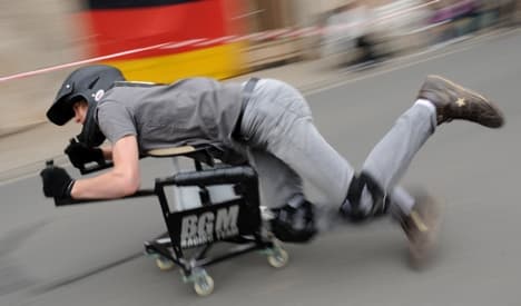 Luxembourger triumphs in German office chair race