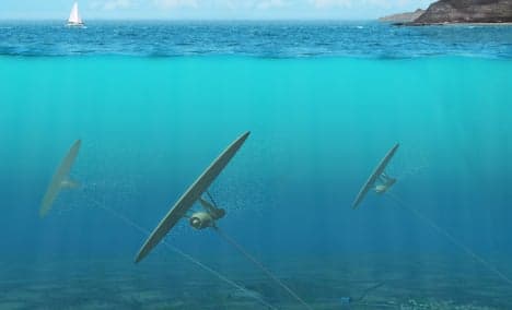 Swedish 'underwater kite' looks to make clean energy waves