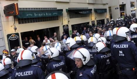 Austrian police arrest 213 rowdy Germany fans ahead of game