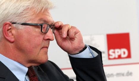 SPD's Steinmeier won't rule out early elections