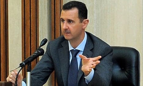 Germany, France and UK tell Syria's Assad to go