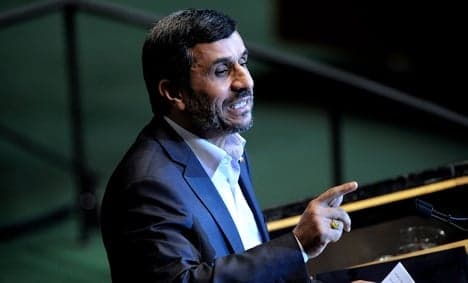 Germany, allies storm out on Ahmadinejad rant