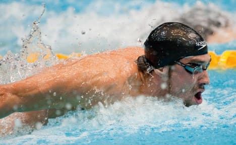 Phelps shines in Berlin swim meet