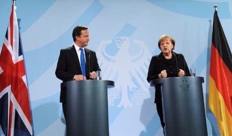 Merkel and Cameron struggle to show unity