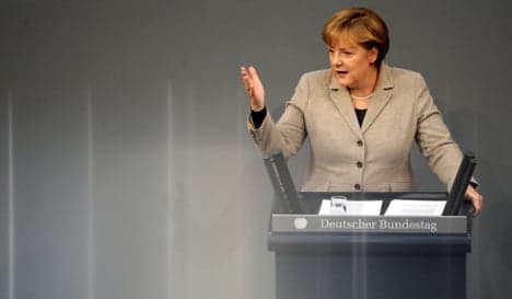 Merkel sees birth of 'true political union' in Europe